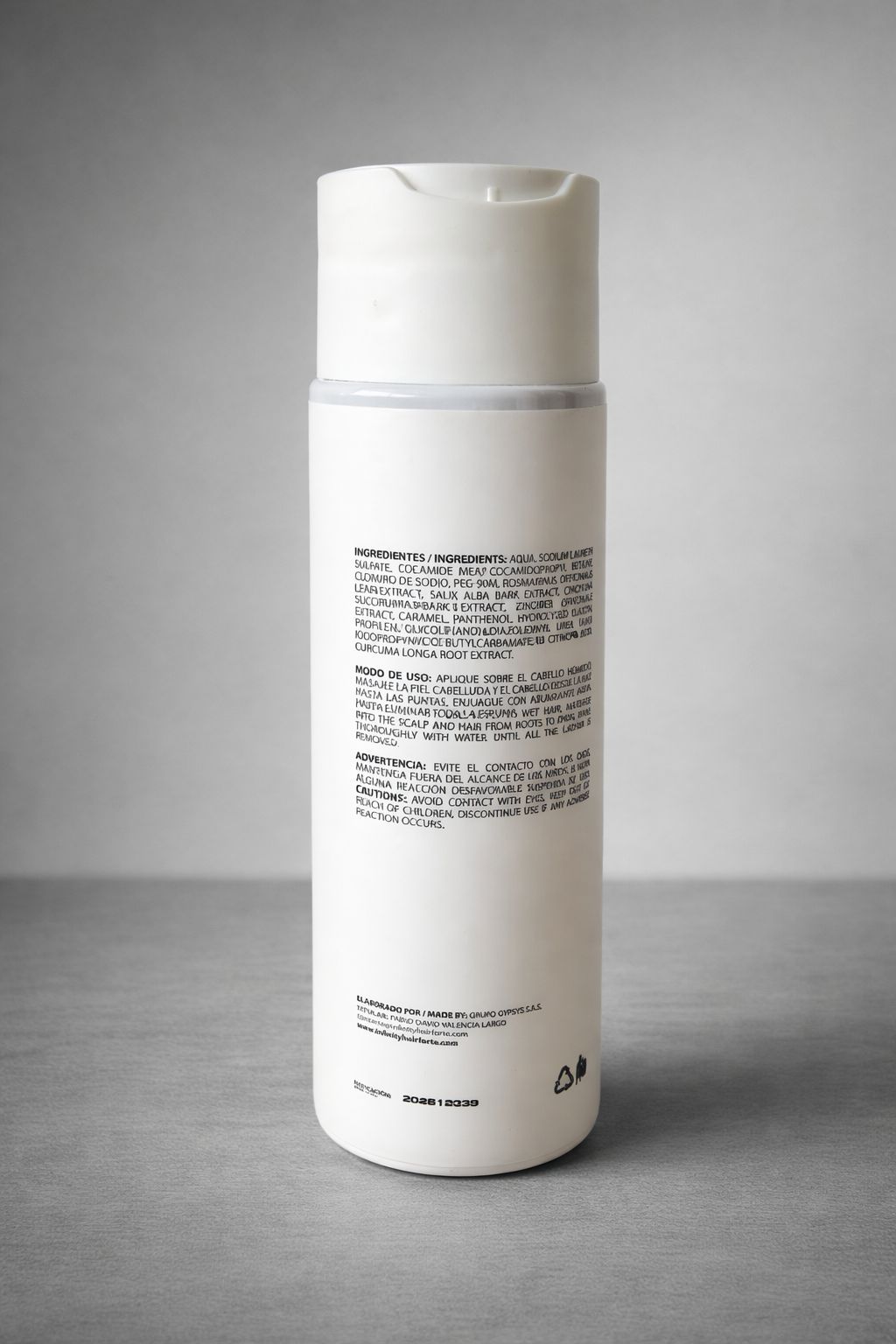 SHAMPOO NATURAL ANTICAÍDA