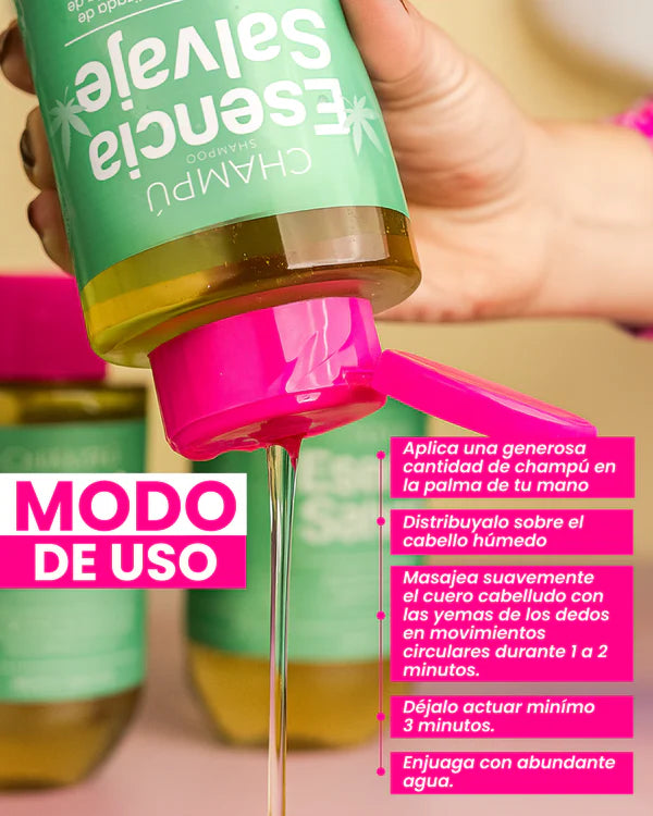 CHAMPÚ COLA DE CABALLO, PROTEÍNA HIDROLIZADA, NUEZ MOSCADA