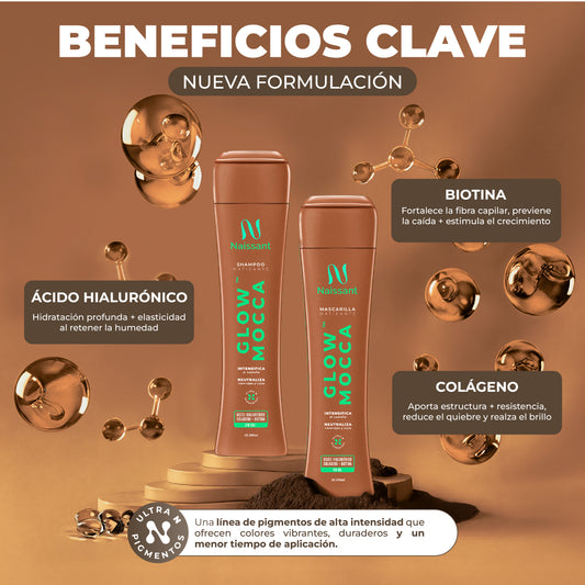 MASCARILLA MATIZANTE 300ml GLOW MOCCA