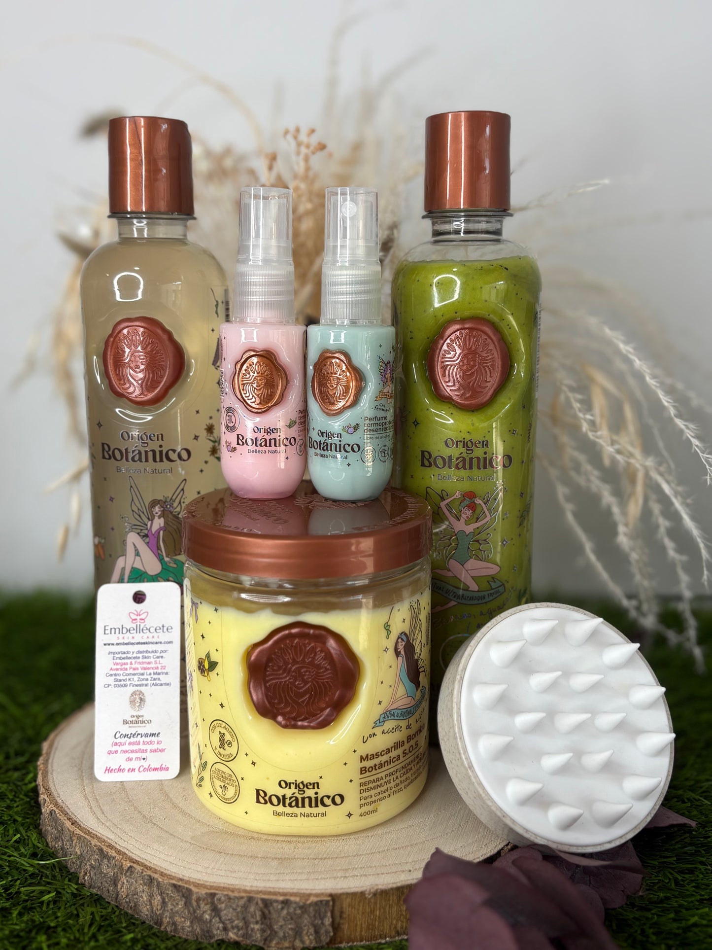 KIT BOTANICO- CHAMPÚ+PLEX +BOMBA BOTANICA+ MINI DÚO TERMOPROTECTORES