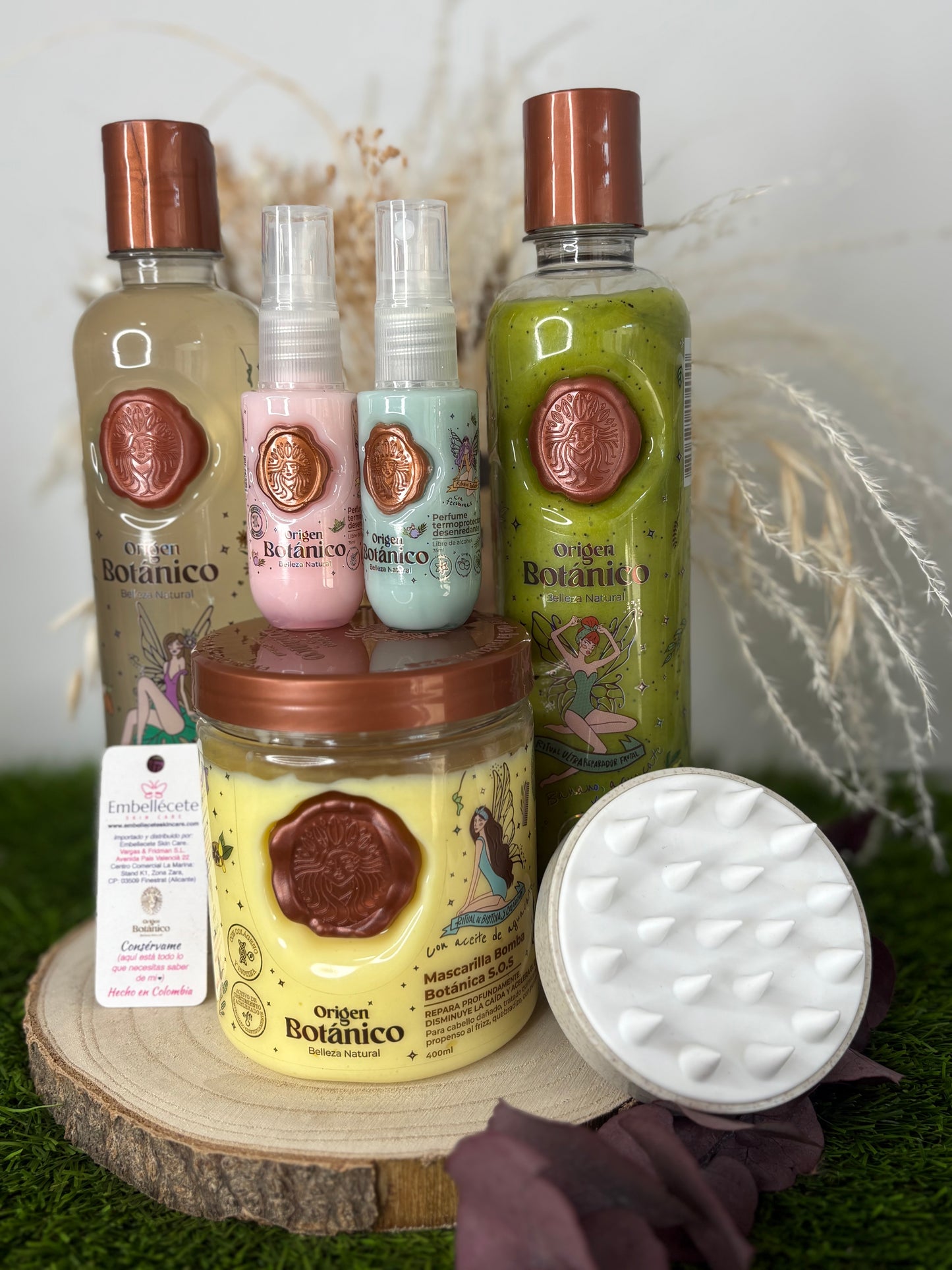 KIT BOTANICO- CHAMPÚ+PLEX +BOMBA BOTANICA+ MINI DÚO TERMOPROTECTORES