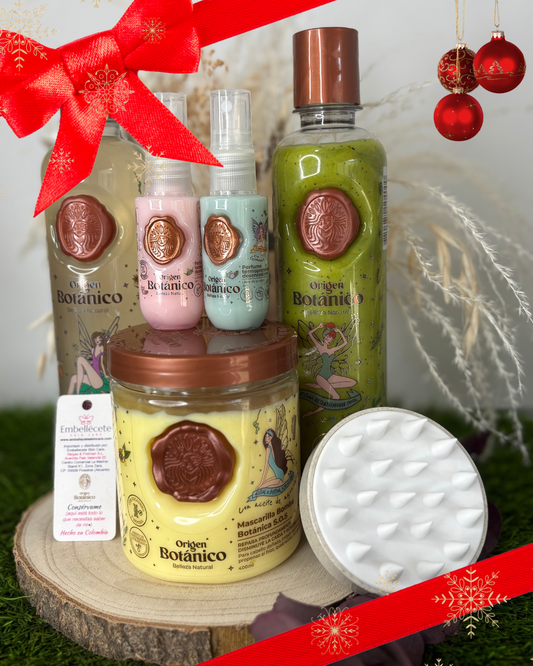 KIT BOTANICO- CHAMPÚ+PLEX +BOMBA BOTANICA+ MINI DÚO TERMOPROTECTORES