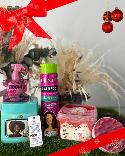 KIT PONTO- CHAMPÚ+GEL HD+MI DULCE PELO+BOOM ANTIFRIZZ