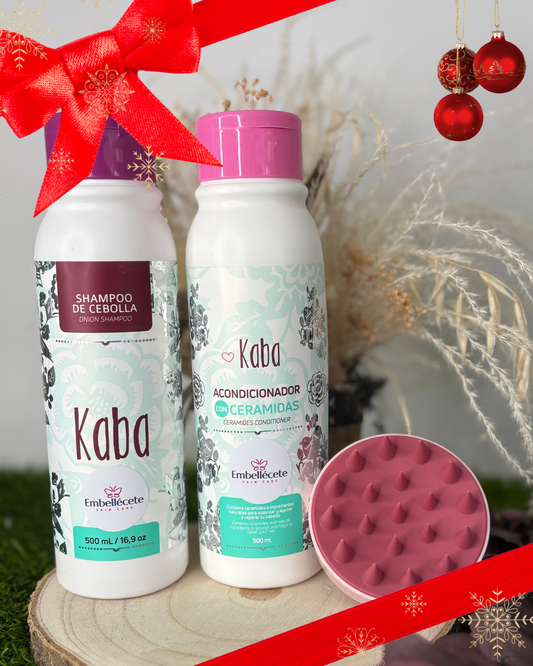 KIT KABA- CHAMPÚ CEBOLLA+ACONDICIONADOR CERAMIDAS