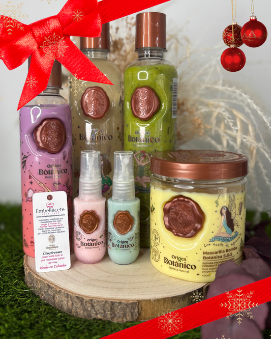 KIT BOTANICO- CHAMPÚ+PLEX+BOMBA BOTANICA+RITUAL SEDUCCIÓN/TENTACIÒN