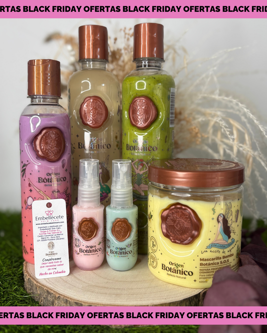 KIT BOTANICO- CHAMPÚ+PLEX+BOMBA BOTANICA+RITUAL SEDUCCIÓN/TENTACIÒN