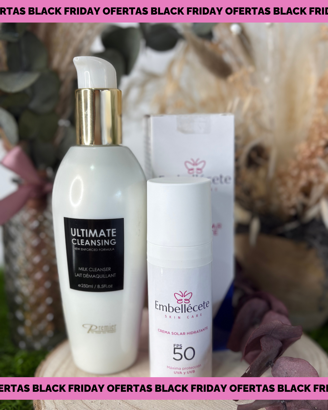 KIT EMBELLECETE- PROTECTOR SOLAR + LIMPIADOR FACIAL