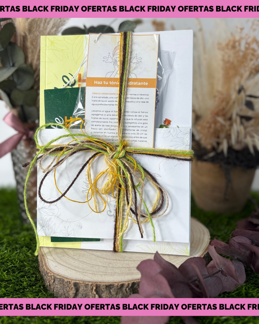 LIBRO EMBELLECETE + SEPARADOR DE PAGINAS+LIBRETA+INFUSION