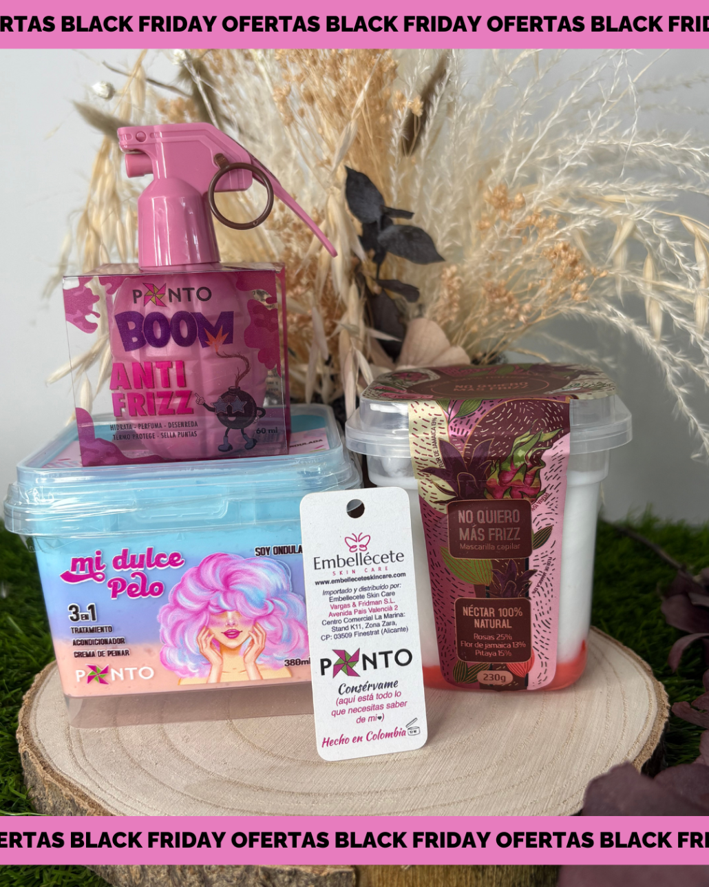 KIT PONTO- MI DULCE PELO+ NO QUIERO MAS FRIZZ+ BOOM ANTI FRIZZ