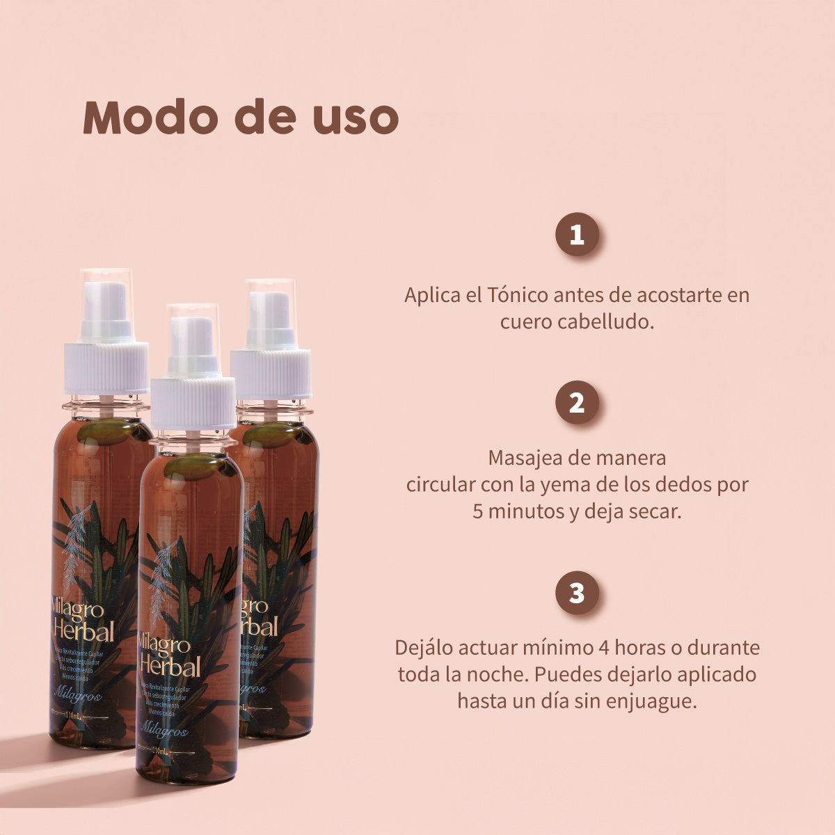 TONICO REVITALIZANTE CAPILAR MILAGRO HERBAL