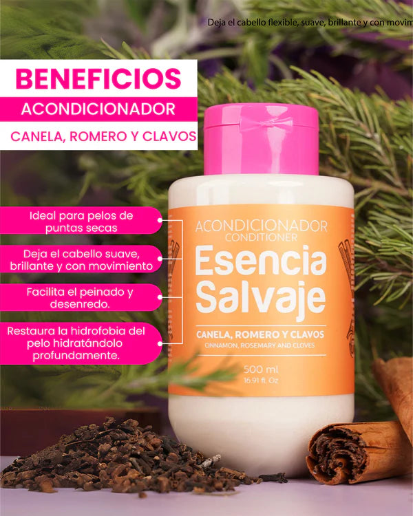 ACONDICIONADOR CANELA, ROMERO Y CLAVOS