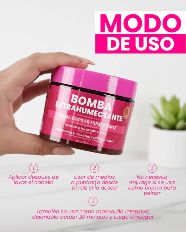 BOMBA EXTRAHUMENCTANTE BLOQUEADOR SOLAR PARA EL PELO