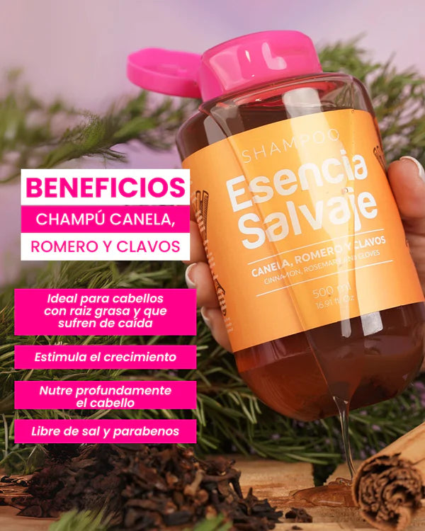 CHAMPÚ CANELA ROMERO Y CLAVOS